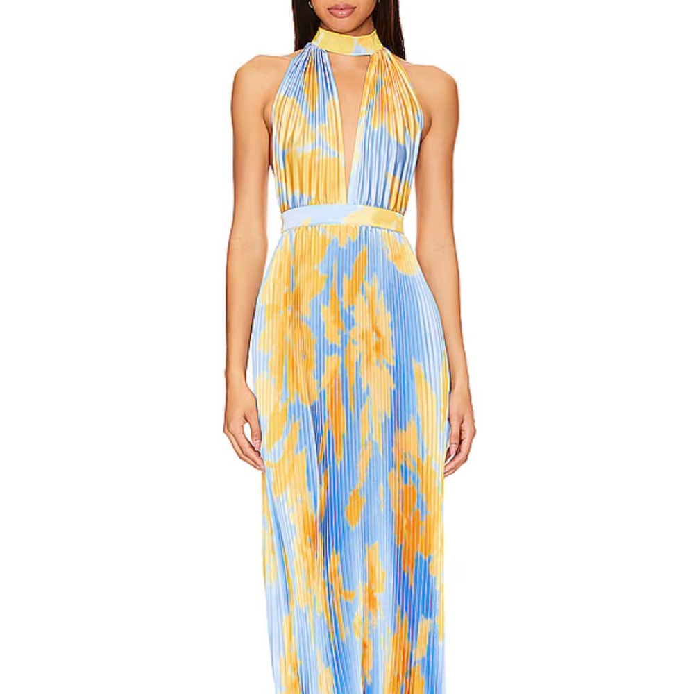 L’idee Chateau Gown in Jardin Blue